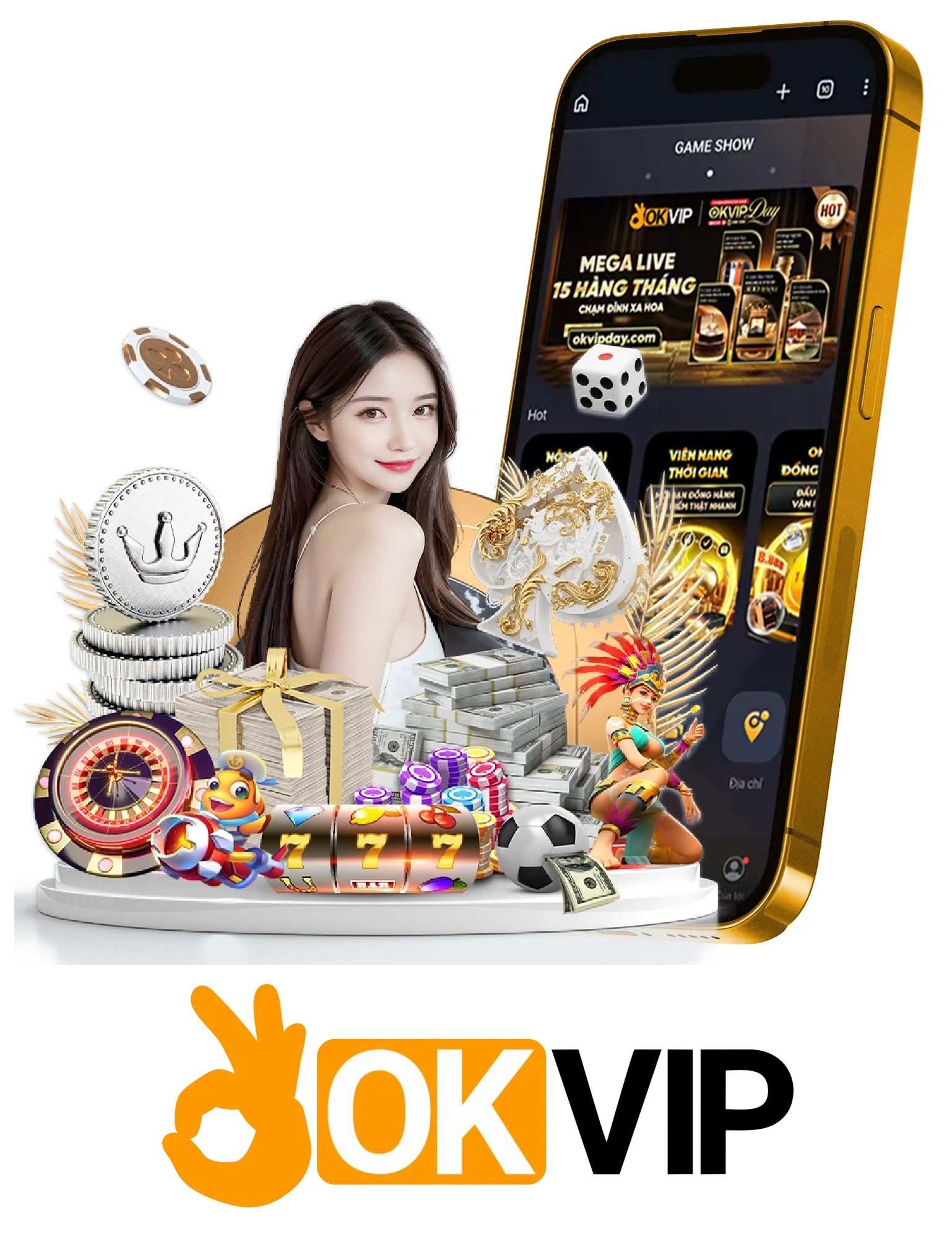 Dịch vụ ứng dụng OKVIP trên thiết bị di động